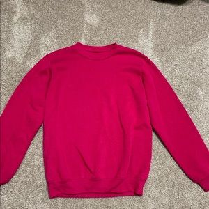 pink crewnedk hoodie great condition! size small